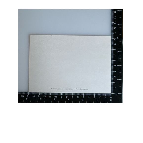 Vtg Souvenir Note Card Reproduction WH Constantine Watercolour York Minster SEE - Picture 3 of 3